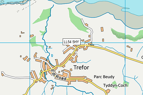 LL54 5HY map - OS VectorMap District (Ordnance Survey)