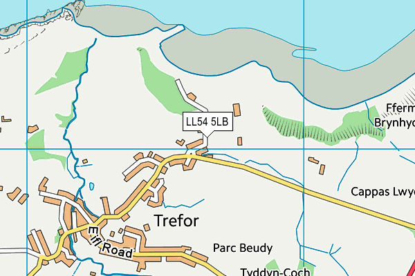 LL54 5LB map - OS VectorMap District (Ordnance Survey)