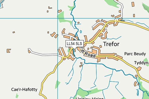 LL54 5LS map - OS VectorMap District (Ordnance Survey)