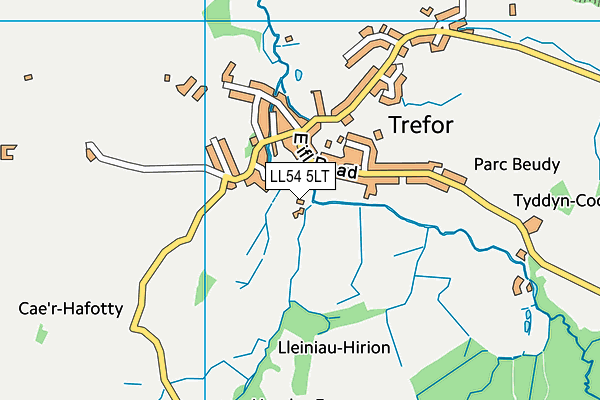 LL54 5LT map - OS VectorMap District (Ordnance Survey)