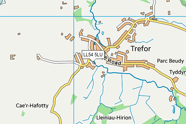 LL54 5LU map - OS VectorMap District (Ordnance Survey)