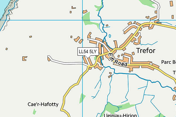 LL54 5LY map - OS VectorMap District (Ordnance Survey)