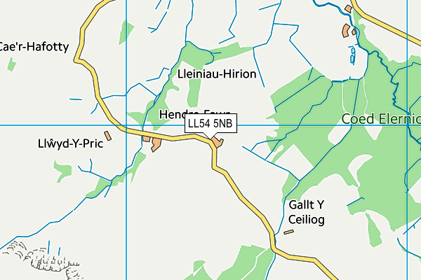 LL54 5NB map - OS VectorMap District (Ordnance Survey)