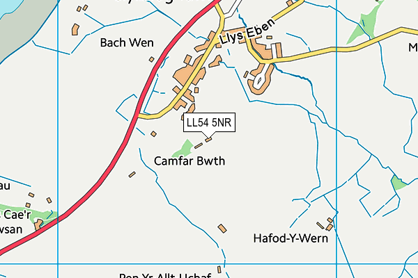 LL54 5NR map - OS VectorMap District (Ordnance Survey)