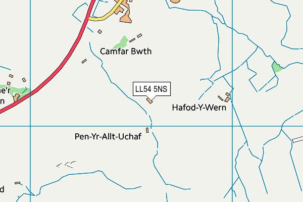 LL54 5NS map - OS VectorMap District (Ordnance Survey)