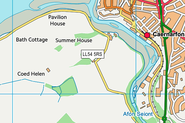 LL54 5RS map - OS VectorMap District (Ordnance Survey)