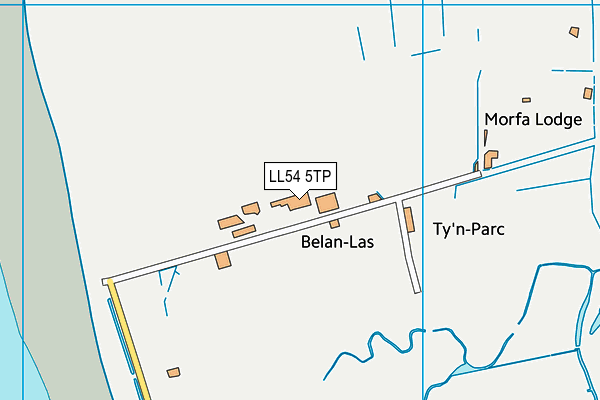 LL54 5TP map - OS VectorMap District (Ordnance Survey)