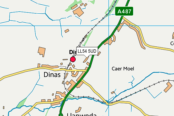 LL54 5UD map - OS VectorMap District (Ordnance Survey)