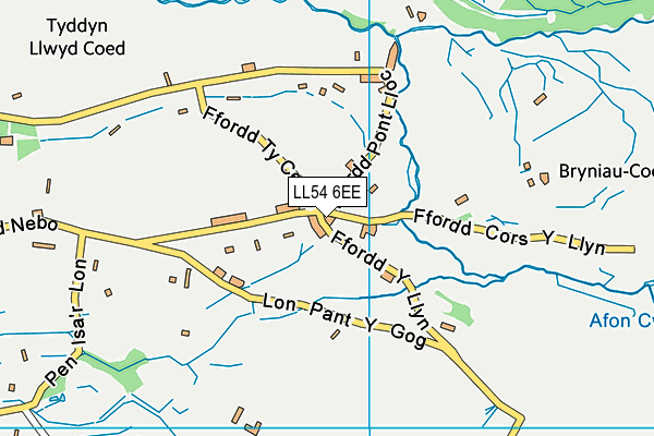 Ysgol Gynradd Nebo map (LL54 6EE) - OS VectorMap District (Ordnance Survey)
