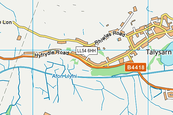 LL54 6HH map - OS VectorMap District (Ordnance Survey)