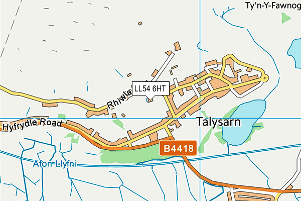 LL54 6HT map - OS VectorMap District (Ordnance Survey)
