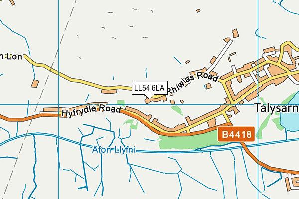 LL54 6LA map - OS VectorMap District (Ordnance Survey)