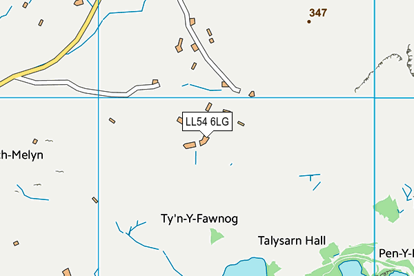 LL54 6LG map - OS VectorMap District (Ordnance Survey)