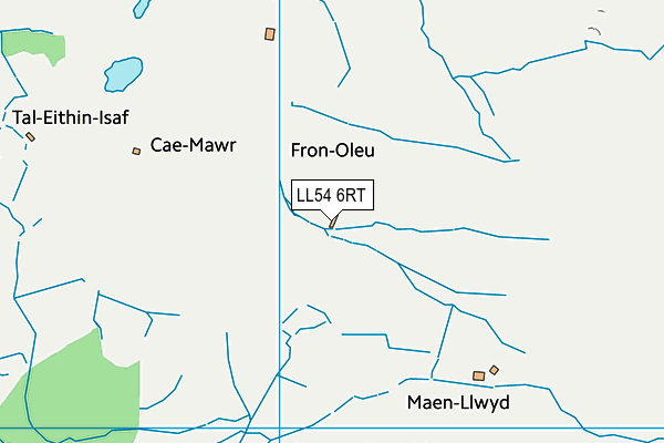 LL54 6RT map - OS VectorMap District (Ordnance Survey)
