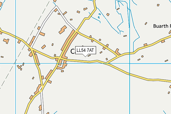 LL54 7AT map - OS VectorMap District (Ordnance Survey)