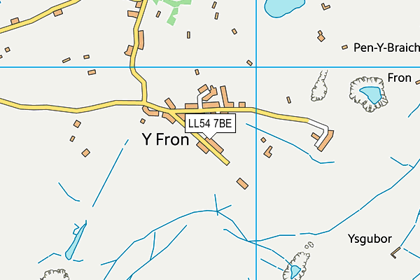 LL54 7BE map - OS VectorMap District (Ordnance Survey)