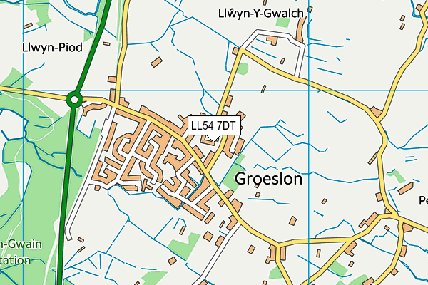 Ysgol Bro Llifon map (LL54 7DT) - OS VectorMap District (Ordnance Survey)