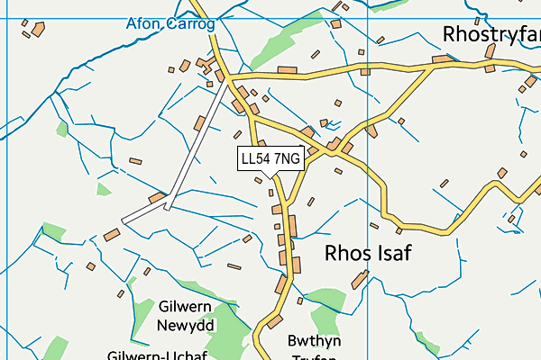 LL54 7NG map - OS VectorMap District (Ordnance Survey)