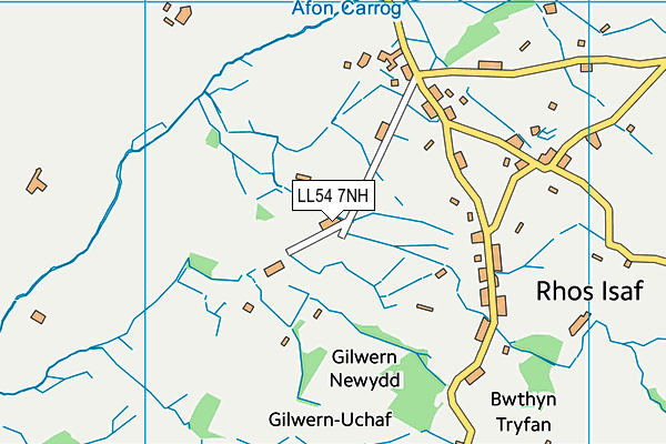 LL54 7NH map - OS VectorMap District (Ordnance Survey)