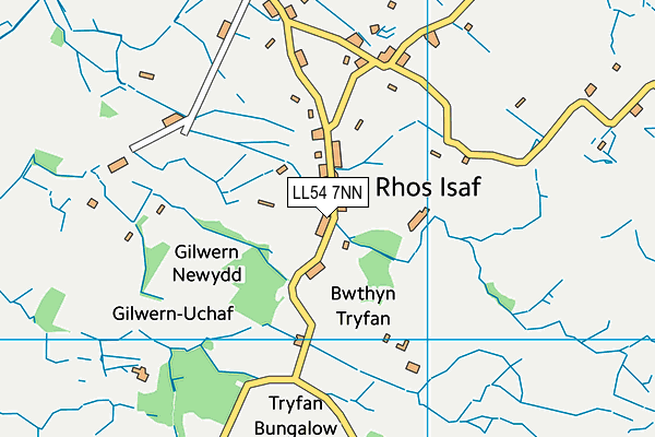 LL54 7NN map - OS VectorMap District (Ordnance Survey)