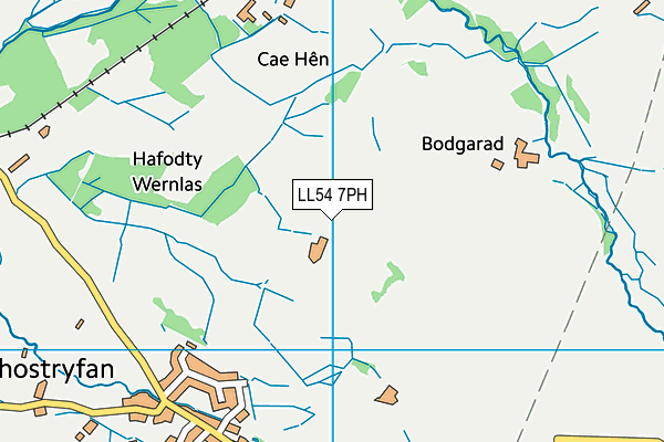 LL54 7PH map - OS VectorMap District (Ordnance Survey)