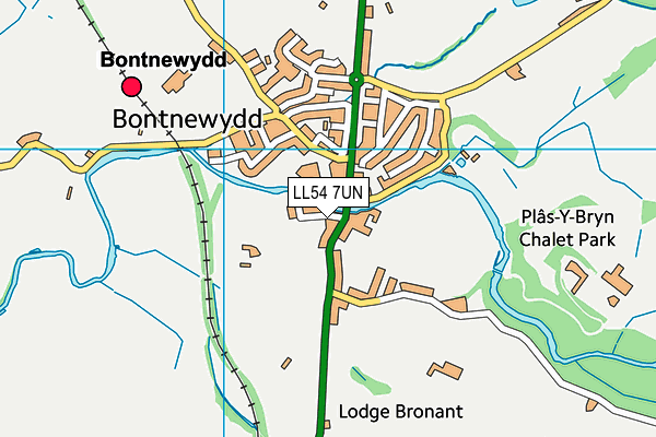 LL54 7UN map - OS VectorMap District (Ordnance Survey)