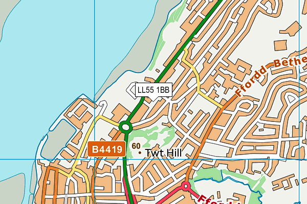 LL55 1BB map - OS VectorMap District (Ordnance Survey)