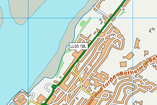 LL55 1BL map - OS VectorMap District (Ordnance Survey)