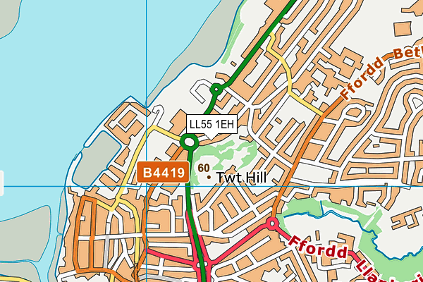 LL55 1EH map - OS VectorMap District (Ordnance Survey)