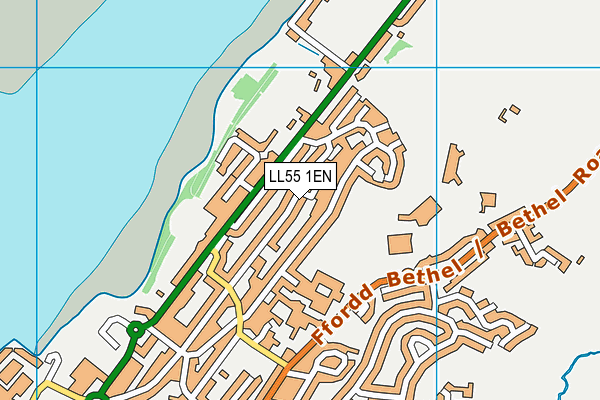 LL55 1EN map - OS VectorMap District (Ordnance Survey)