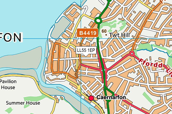 LL55 1EP map - OS VectorMap District (Ordnance Survey)