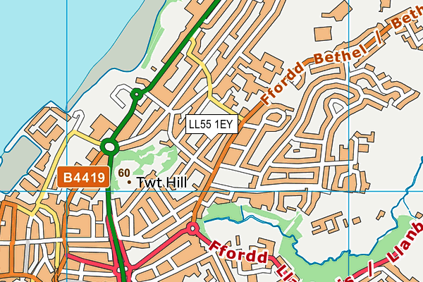 LL55 1EY map - OS VectorMap District (Ordnance Survey)