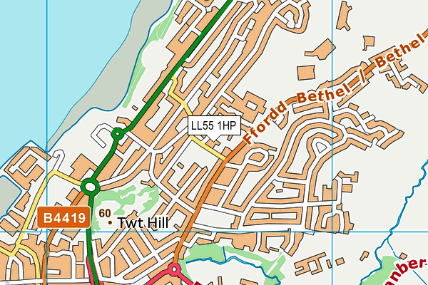 LL55 1HP map - OS VectorMap District (Ordnance Survey)