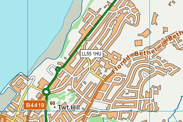 LL55 1HU map - OS VectorMap District (Ordnance Survey)