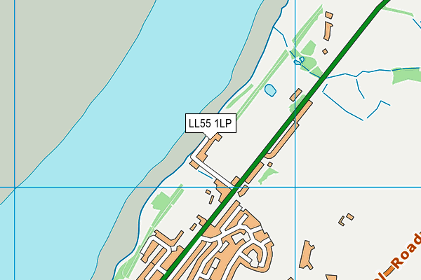 LL55 1LP map - OS VectorMap District (Ordnance Survey)