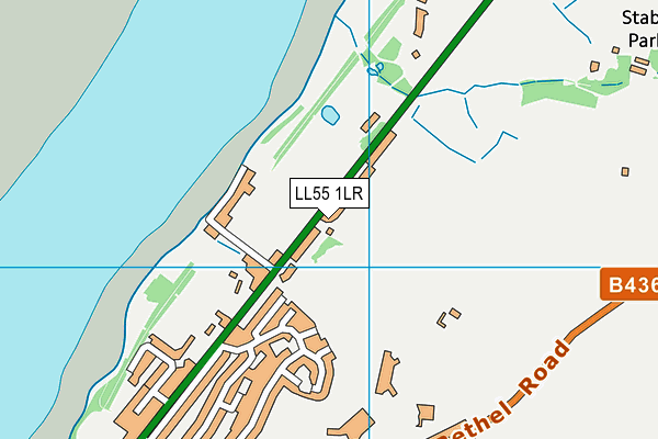 LL55 1LR map - OS VectorMap District (Ordnance Survey)