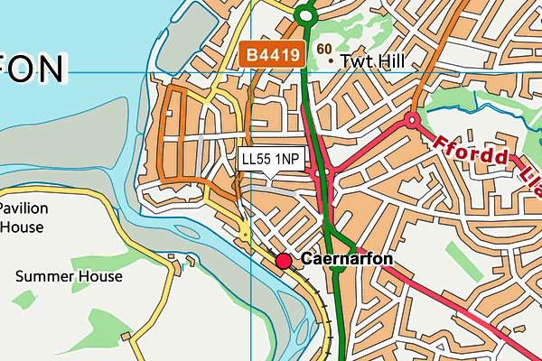 LL55 1NP map - OS VectorMap District (Ordnance Survey)