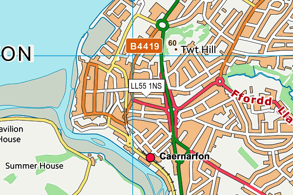 LL55 1NS map - OS VectorMap District (Ordnance Survey)