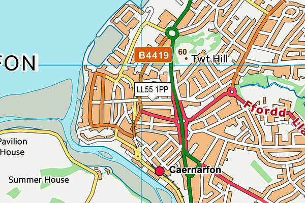 LL55 1PP map - OS VectorMap District (Ordnance Survey)