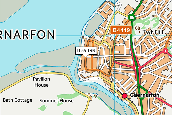 LL55 1RN map - OS VectorMap District (Ordnance Survey)