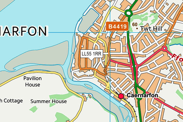 LL55 1RR map - OS VectorMap District (Ordnance Survey)