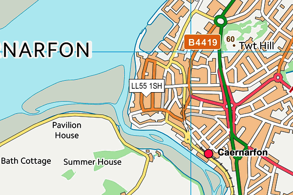 LL55 1SH map - OS VectorMap District (Ordnance Survey)