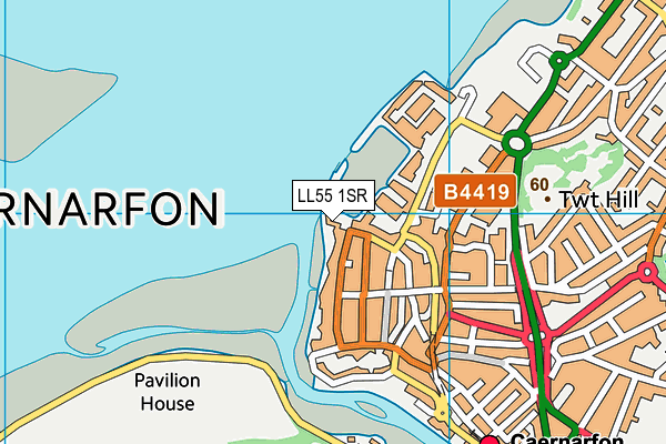 LL55 1SR map - OS VectorMap District (Ordnance Survey)