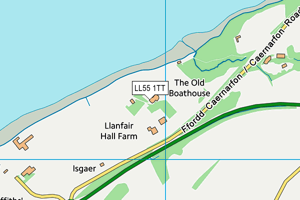 LL55 1TT map - OS VectorMap District (Ordnance Survey)