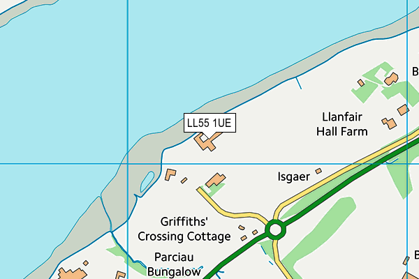 LL55 1UE map - OS VectorMap District (Ordnance Survey)