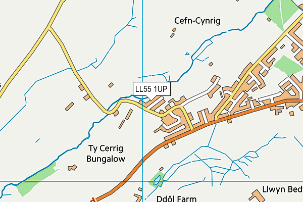 LL55 1UP map - OS VectorMap District (Ordnance Survey)