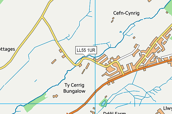 LL55 1UR map - OS VectorMap District (Ordnance Survey)