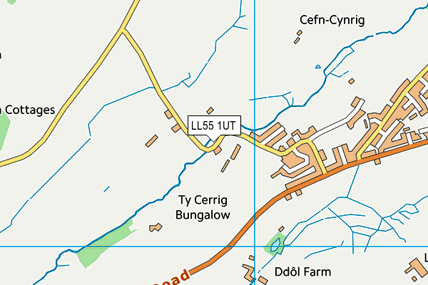 LL55 1UT map - OS VectorMap District (Ordnance Survey)