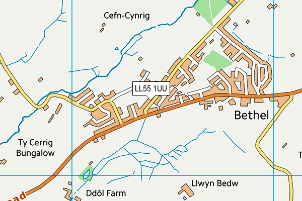 LL55 1UU map - OS VectorMap District (Ordnance Survey)