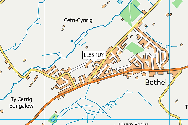 LL55 1UY map - OS VectorMap District (Ordnance Survey)
